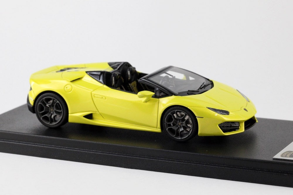 Looksmart LS464A 1/43 Lamborghini Huracan LP580-2 Spyder Giallo Tenerife Resin