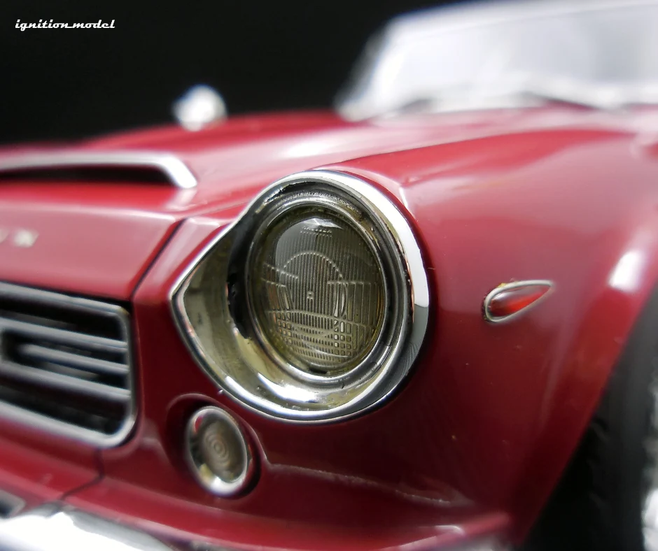 Ignition Model IG2710 1/18 Datsun Fairlady 2000 SR311 Roadster Burgundy Red