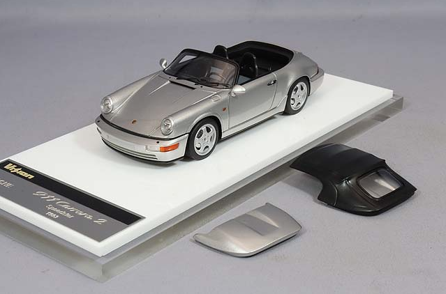 Make Up EIDOLON VM165A 1/43 Porsche 911 964 Carrera 2 Speedster Silver 1993