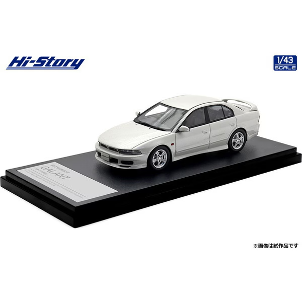 High Story HS513WH 1/43 Mitsubishi Galant VR-4 1996 Galaxy White Resin Model