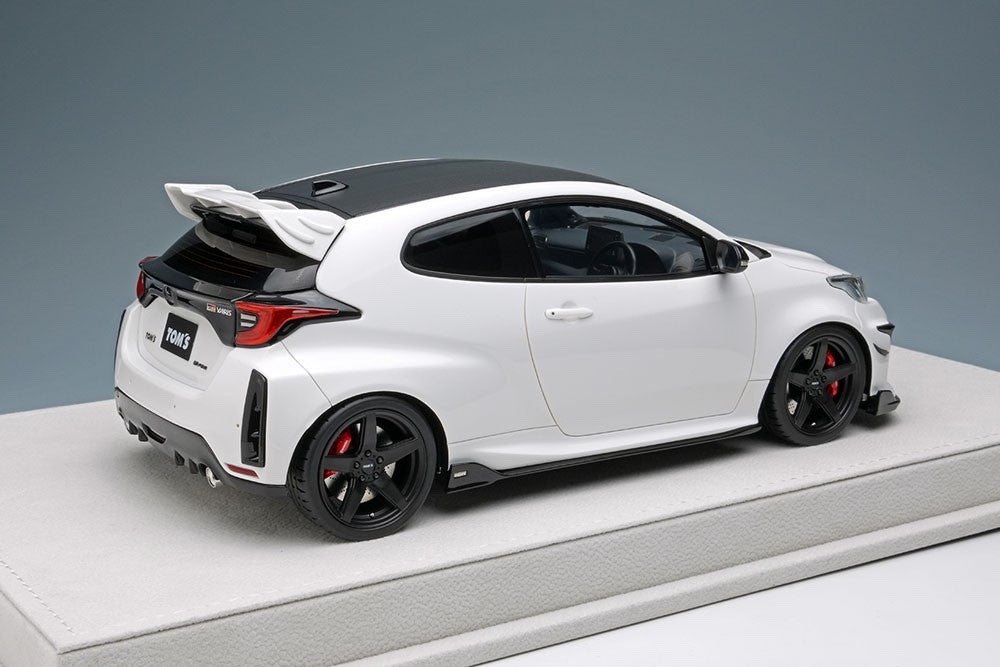 EIDOLON EML091B 1/18 Toyota TOM'S GR Yaris 2021 Platinum White Pearl Mica Resin