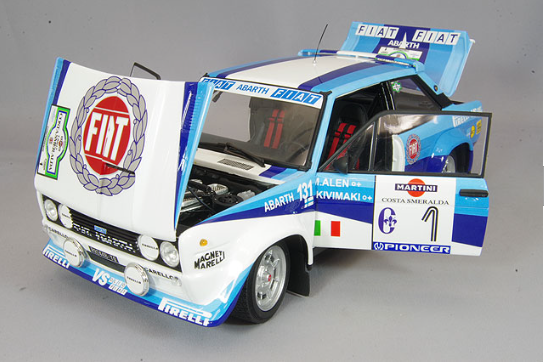 Kyosho KS08376D 1/18 Fiat 131 Abarth Rally 1981 Smeralda #1 Diecast