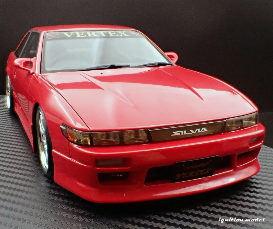 Ignition Model IG3584 1/18 Vertex S13 Silvia Red CE28N Wheels