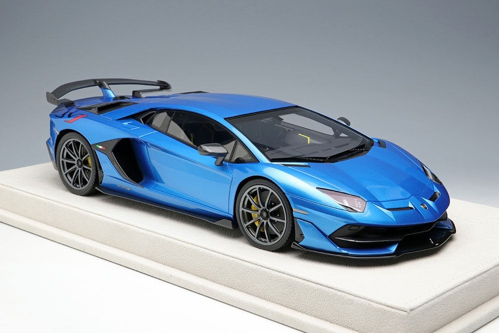 EIDOLON EML026B 1/18 Lamborghini Aventador SVJ 2018 Blu Aegir Resin Ltd 60pcs