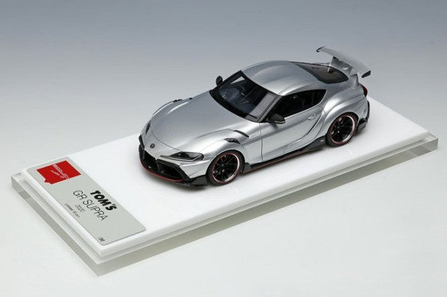 EIDOLON EM595F 1/43 TOM'S GR Supra 2020 Silver Metallic Limited 30pcs