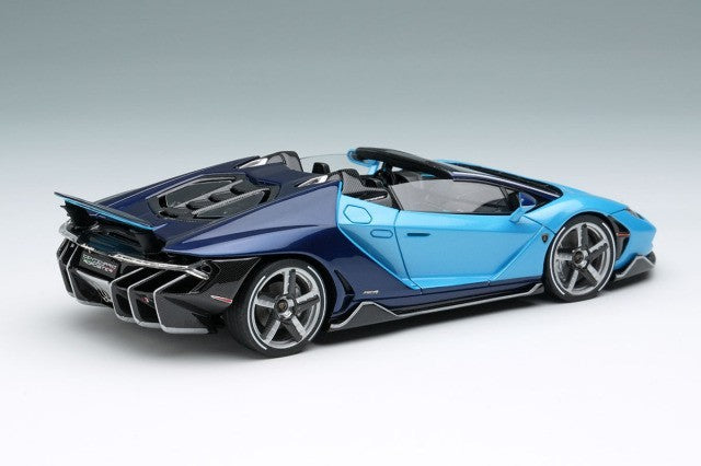 EIDOLON EM783E 1/43 Lamborghini Centenario Roadster LP770-4 Rear Wing Up Blu
