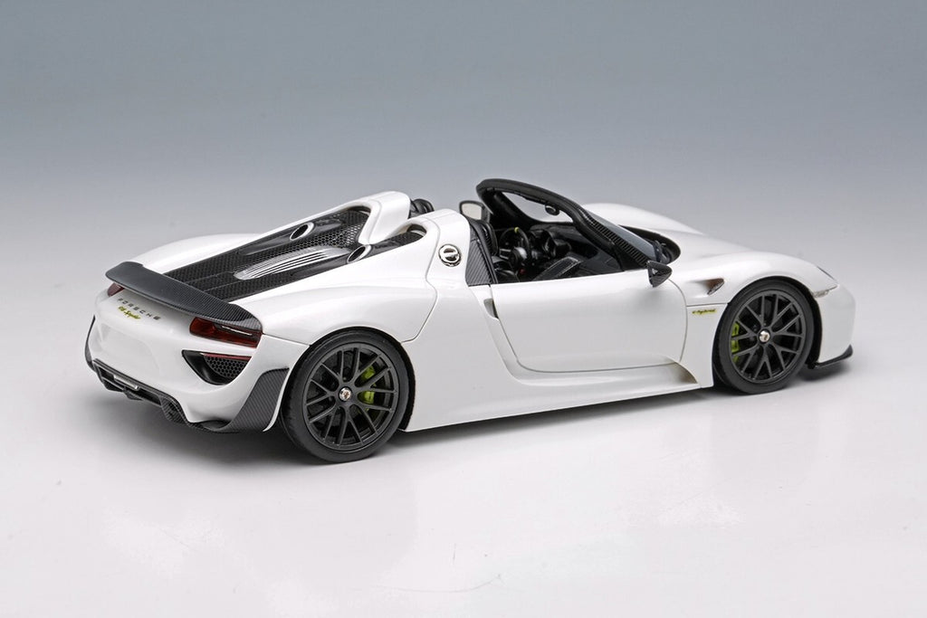 EIDOLON EM569E 1/43 Porsche 918 Spyder Weissach Package 2011 Pearl White Resin