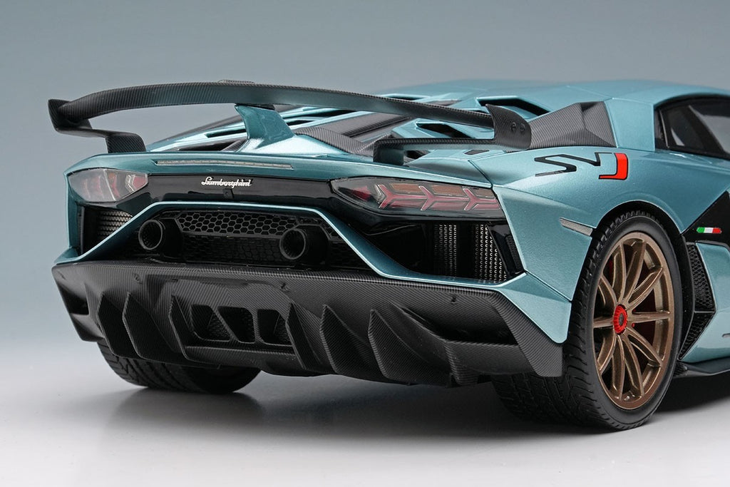 EIDOLON EML026F 1/18 Lamborghini Aventador SVJ 2018 Blue Resin Limited