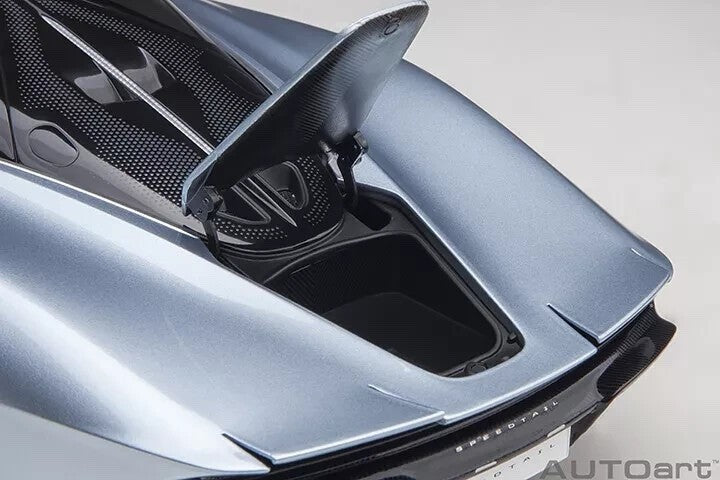 AUTOart 76086 1/18 McLaren Speedtail – Metallic Light Blue (Composite Diecast)