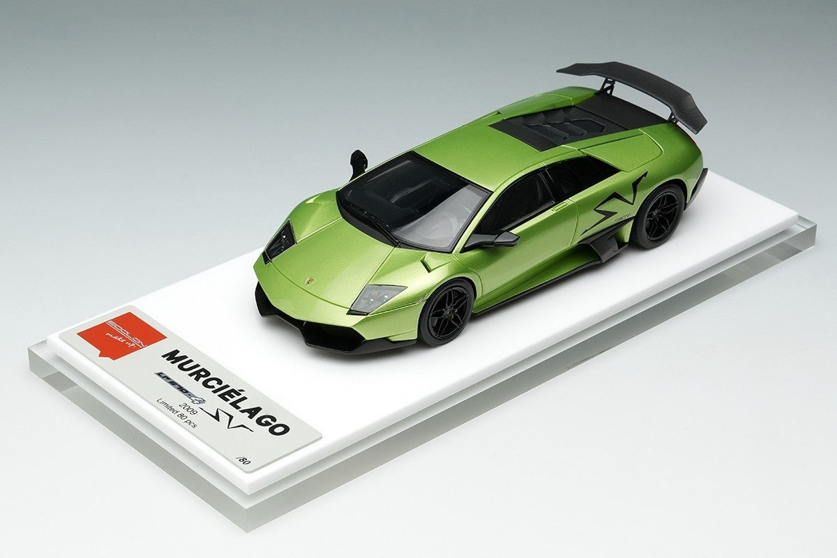 EIDOLON EM336F 1/43 Lamborghini Murcielago LP670-4 SV 2009 Pearl Green Resin Car