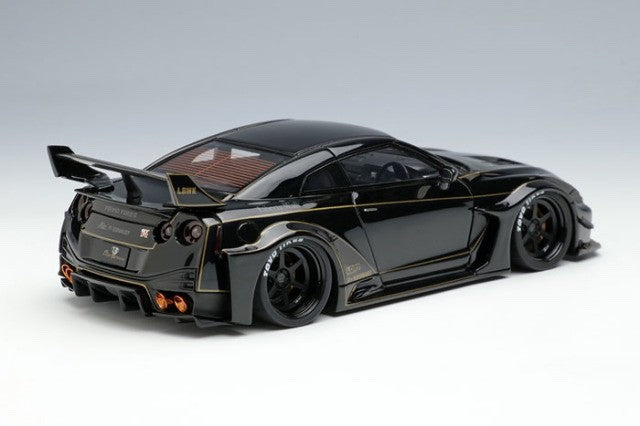 Make Up EIDOLON LB012G 1/43 LB-Silhouette Works GT 35GT-RR Black Gold Stripe