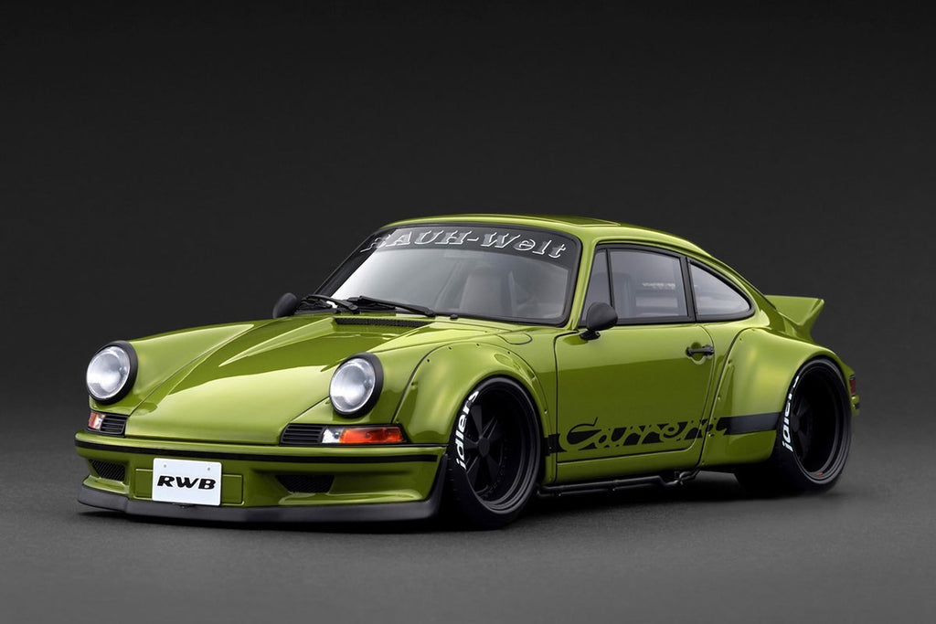 Ignition Model IG3875 1/18 RWB Backdate Green Widebody Porsche Resin
