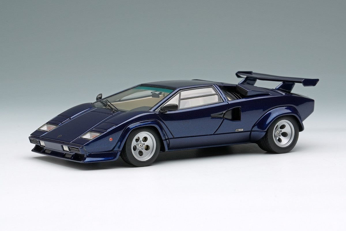 Make Up EIDOLON EM432J 1/43 Lamborghini Countach LP400S Wing Blue Acapulco