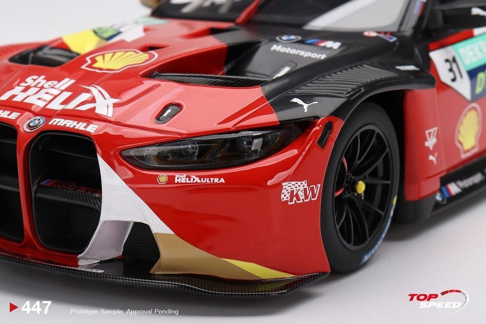 TopSpeed TS0447 1:18 BMW M4 GT3 #31 Schubert DTM 2022 Lausitzring Winner Resin