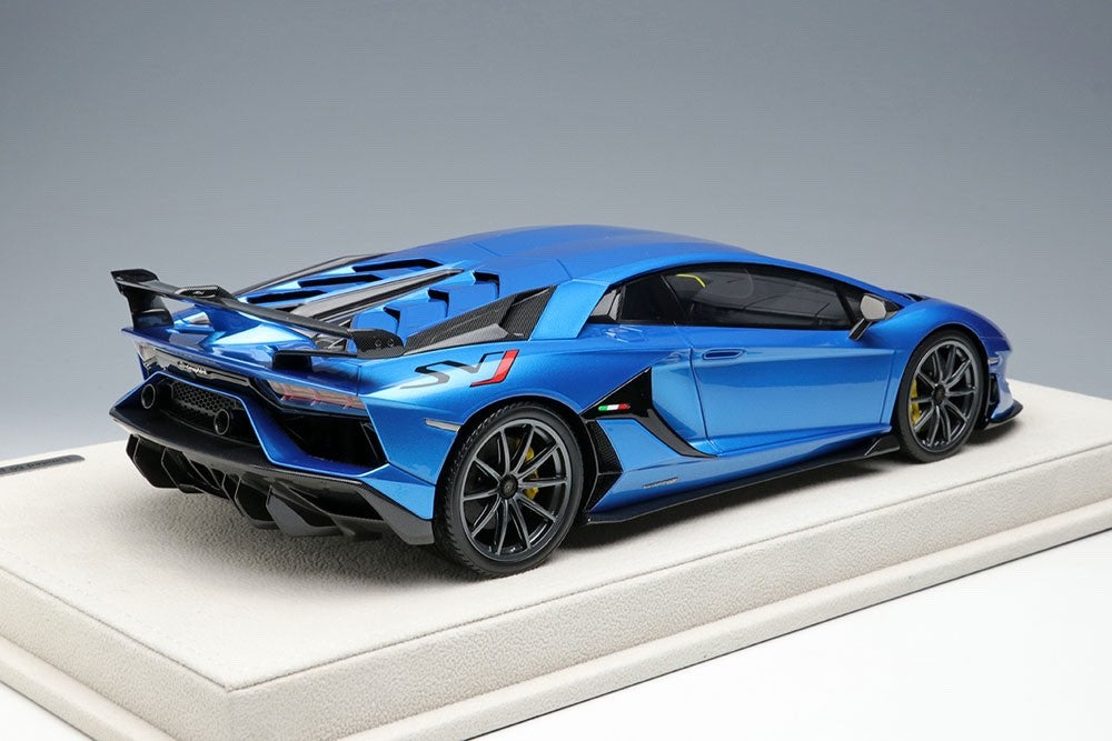 EIDOLON EML026B 1/18 Lamborghini Aventador SVJ 2018 Blu Aegir Resin Ltd 60pcs