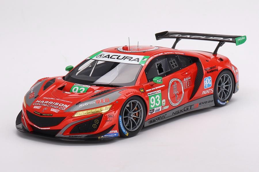 Top Speed TS0497 1/18 Acura NSX GT3 EVO22 2023 Daytona 24H #93 Racers Edge Resin