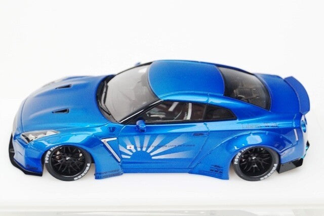 EIDOLON MZE007 1/43 LB Works Nissan GT-R R35 Blue Metallic Diecast Model
