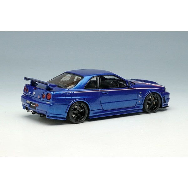 Make Up Eidolon EM436B 1/43 Nissan Skyline GT-R BNR34 NISMO R-tune Bayside Blue