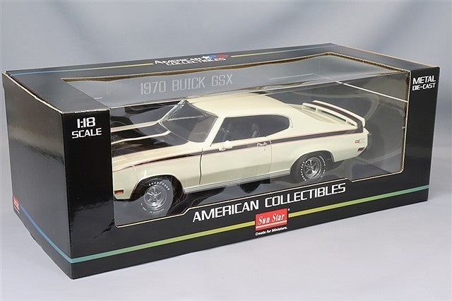 Sun Star SS5701 1/18 Buick GSX 1970 Apollo White Diecast