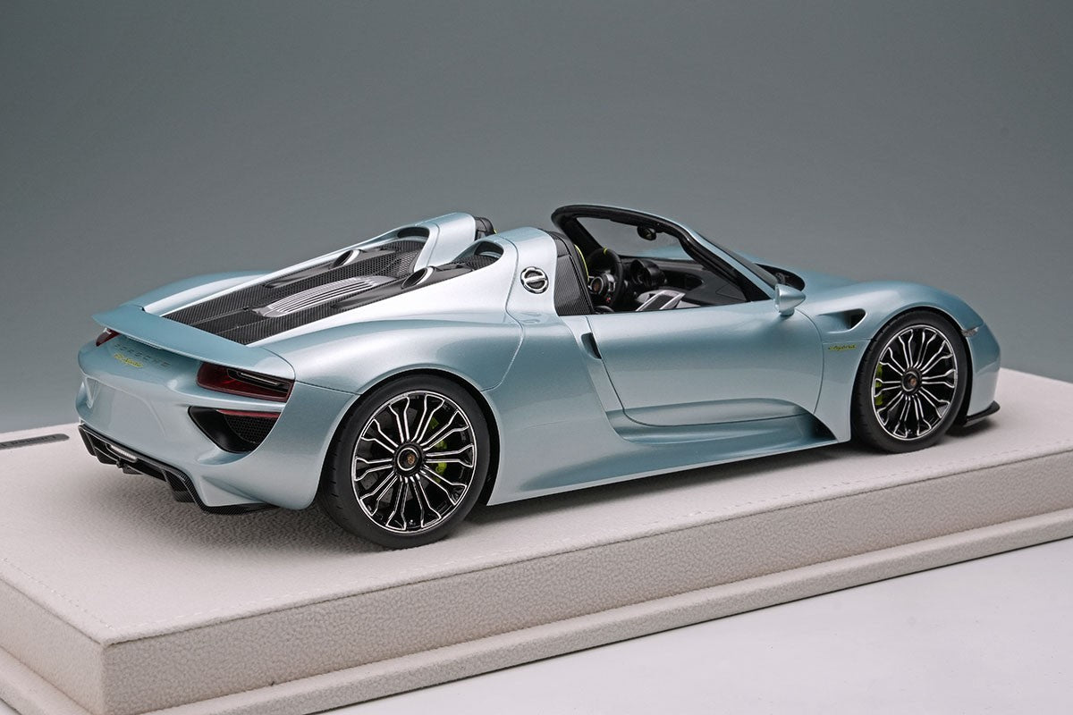 Make Up EIDOLON EML045F 1/18 Porsche 918 Spyder 2011 Liquid Metal Chrome Blue