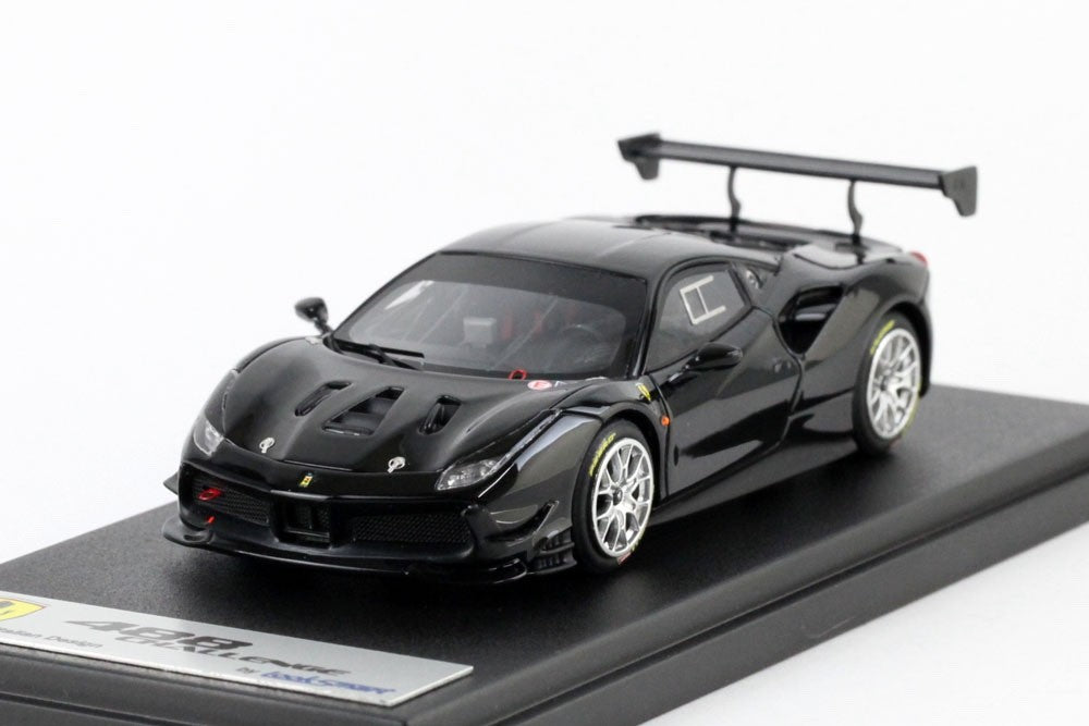 Looksmart LS476D 1/43 Ferrari 488 Challenge 2017 Nero Black Race Car Resin