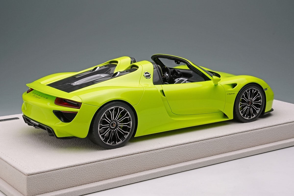 EIDOLON EML045G 1/18 Porsche 918 Spyder 2011 Acid Green Resin Limited 100pcs