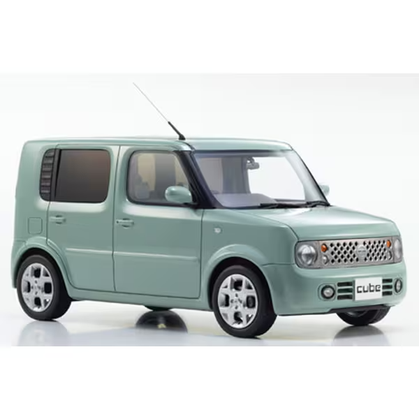 Kyosho KSR18060AM - 1/18 Nissan Cube Aqua Mint [Resin Cast Mini Car]