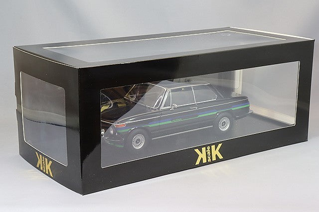 KK Scale KKDC181322 1/18 BMW 2002 Alpina 1974 Black Classic Sedan