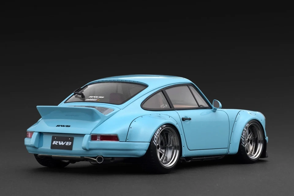 Ignition Model IG3878 1/18 Porsche RWB Backdate Light Blue Coupe