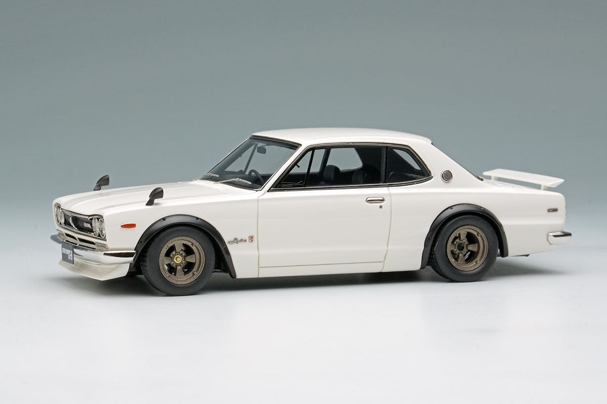 Make Up VISION VM244B 1/43 Skyline 2000 GT-R KPGC10 1971 White with Spoiler