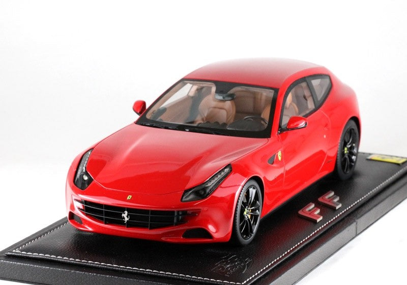 BBR P1829CF 1/18 Ferrari FF 2011 Rosso Corsa Black Wheels Yellow Calipers Resin