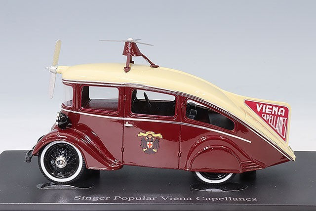 AUTOCULT AUT08023 1/43 Singer Popular Vienna 1935 Red Ivory Resin
