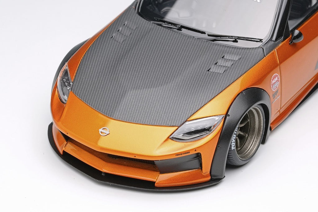 Make Up EIDOLON LB023A 1/43 Nissan Z RZ34 Candy Gold LB Nation 8-Spoke Wheels