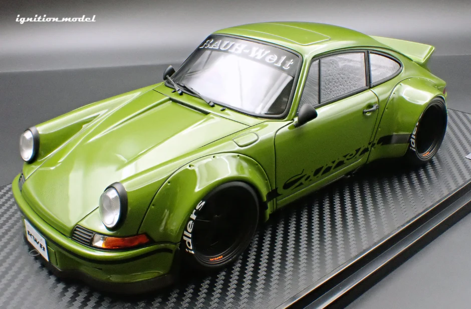 Ignition Model IG3875 1/18 RWB Backdate Green Widebody Porsche Resin
