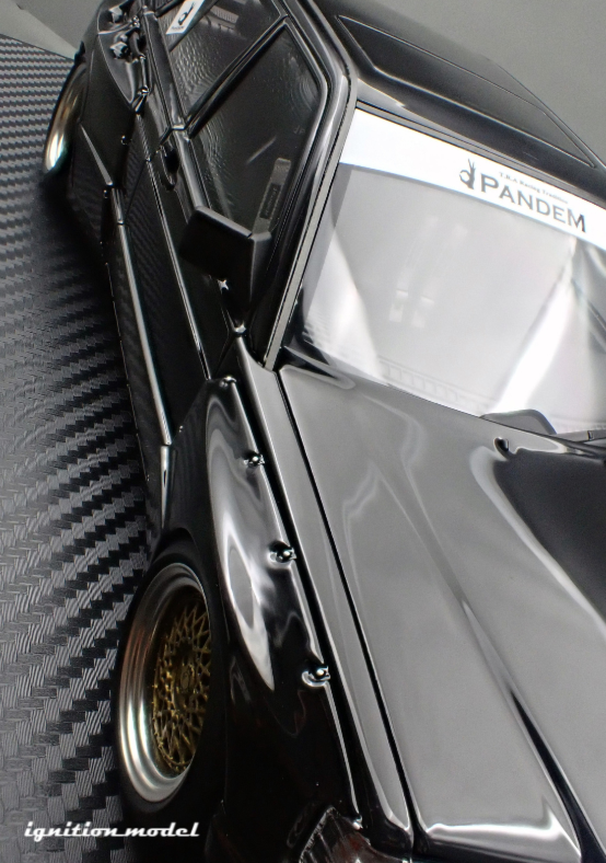 Ignition Model IG3769 1/18 Pandem 190 Black Widebody