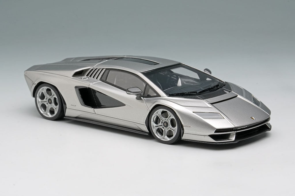 Make Up EIDOLON EM740F 1/43 Lamborghini Countach LPI 800-4 2022 Silver Resin