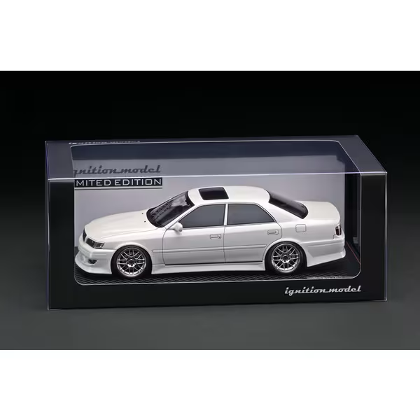 Ignition Model IG3313 1/18 Toyota VERTEX JZX100 Chaser Pearl White With Engine