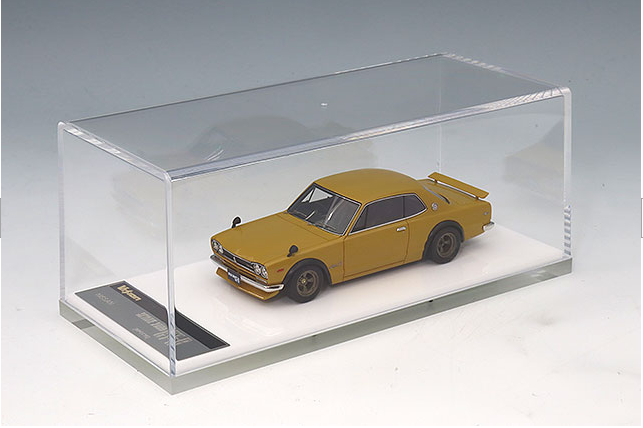 Make Up VISION VM244C 1/43 Skyline 2000 GT-R KPGC10 1971 Brown with Spoiler