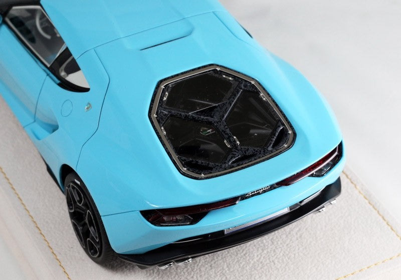 MR Collection LAMBO18 1/18 Lamborghini Asterion 2014 Baby Blue Resin Ltd 25pcs