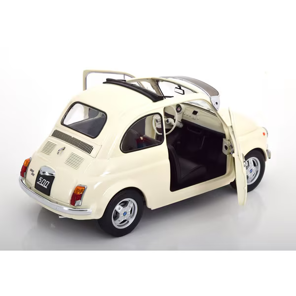 KK Scale KKDC120062 - 1/12 Fiat 500 F Custom 1968 Cream [Die-cast Mini Car]