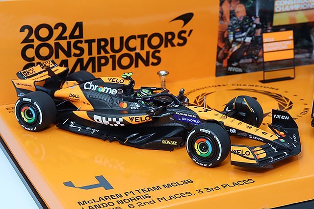 Minichamps MC532240481 1/43 McLaren MCL38 2024 2-Car Set