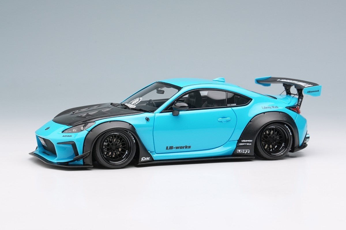 EIDOLON LB022C 1/43 Toyota GR86 LB Nation Pearl Light Blue Resin Model
