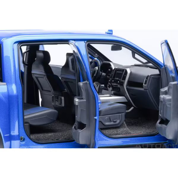 AUTOart 72949 1/18 Ford F-150 Raptor SuperCrew 2019 Blue Diecast