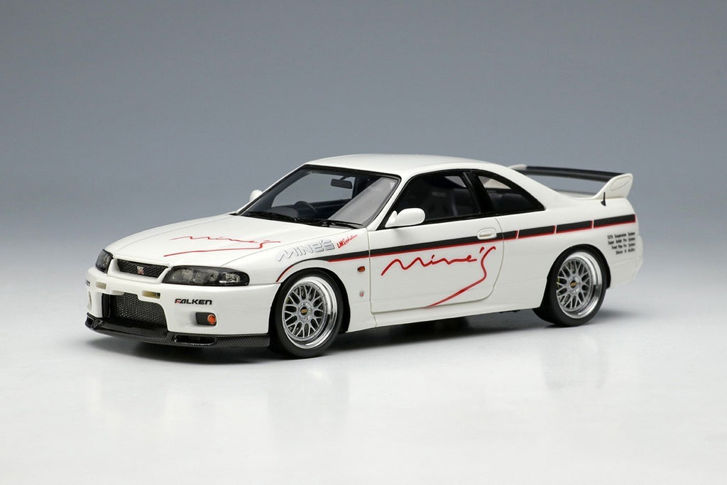 Make Up EIDOLON EM645B 1/43 Mines Skyline GT-R BCNR33 N1 White