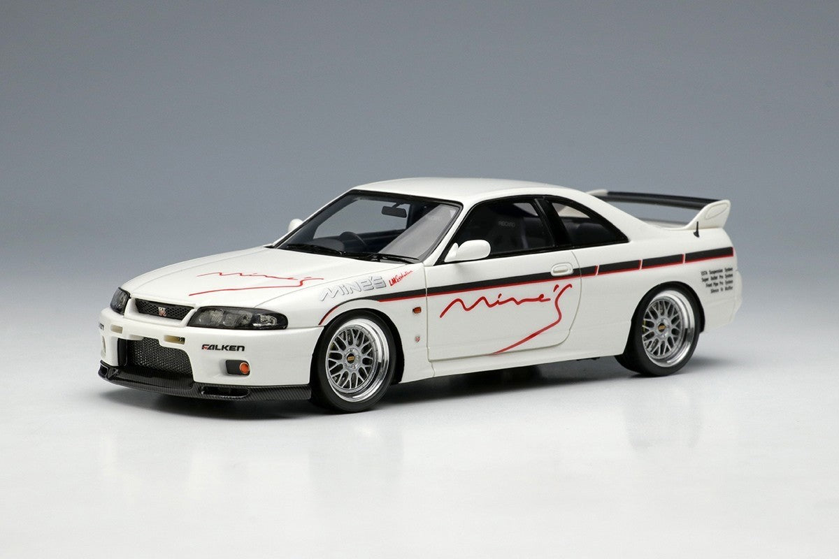 Make Up EIDOLON EM645B 1/43 Mines Skyline GT-R BCNR33 N1 White