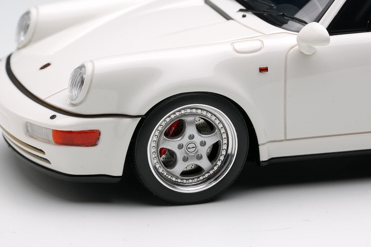 Make Up VISION VM158H 1/43 Porsche 911 964 Turbo 3.6 1993 White Resin Model Car