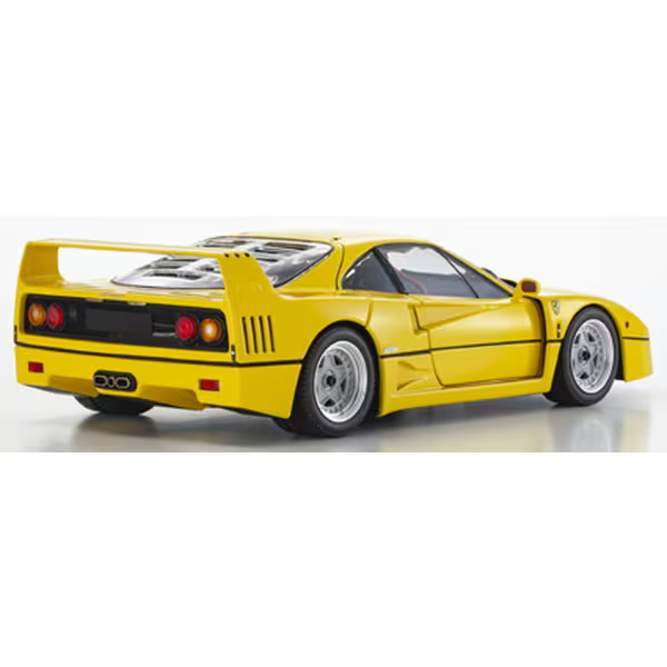 Kyosho KS08416Y 1/18 Ferrari F40 Yellow Die-cast Model Car – High Quality