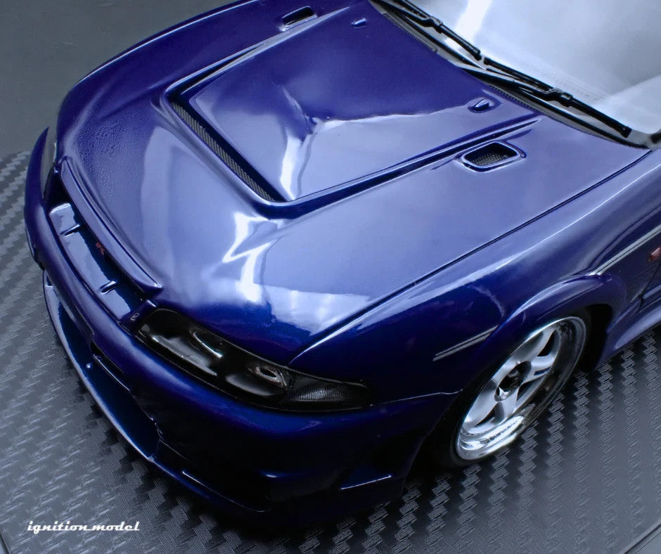 Ignition Model IG3655 1/18 Nissan NISMO 400R R33 Deep Marine Blue Resin