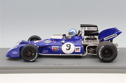 Spark S18S358 1/18 Tyrrell 002 USA GP Winner 1971 #9 Multi Resin