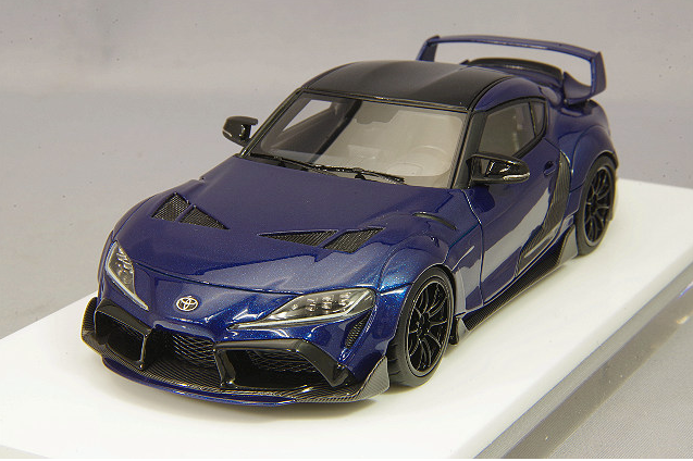 Make Up EIDOLON EM503G 1/43 Toyota GR Supra TRD 3000GT Concept Deep Blue 2019